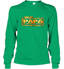 The best Papa in the galaxy Long Sleeve T-Shirt Long Sleeve T-Shirt - HHHstores