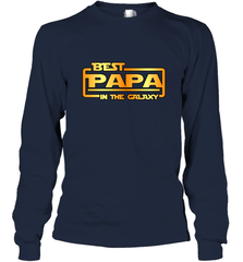 The best Papa in the galaxy Long Sleeve T-Shirt Long Sleeve T-Shirt - HHHstores
