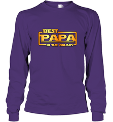 The best Papa in the galaxy Long Sleeve T-Shirt Long Sleeve T-Shirt - HHHstores