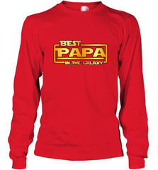 The best Papa in the galaxy Long Sleeve T-Shirt Long Sleeve T-Shirt - HHHstores