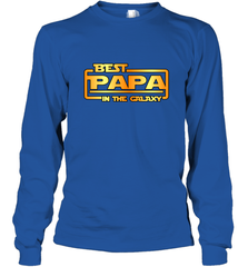 The best Papa in the galaxy Long Sleeve T-Shirt Long Sleeve T-Shirt - HHHstores