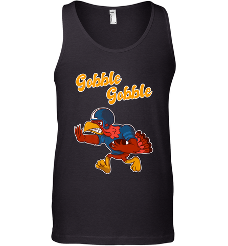 Turkey Football Shirt Funny Thanksgiving Turkey Gobble Gift Men's Tank Top Men's Tank Top / Black / XS Men's Tank Top - HHHstores