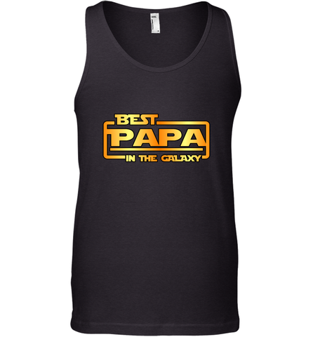 The best Papa in the galaxy Men's Tank Top Men's Tank Top / Black / XS Men's Tank Top - HHHstores