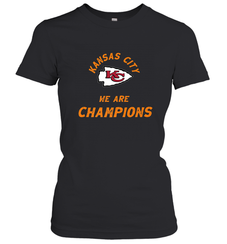 KC Kansas City Tribal Arrowhead we are Champions Women's T-Shirt Women's T-Shirt / Black / S Women's T-Shirt - HHHstores