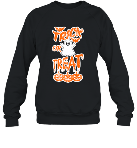 Trick Or Treat Halloween Crewneck Sweatshirt Crewneck Sweatshirt / Black / S Crewneck Sweatshirt - HHHstores