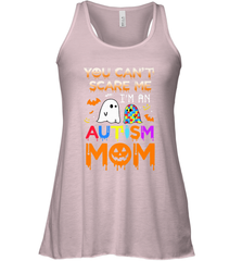 You Can't Scare Me I'm An Autism Mom Ghost Awareness Funny Women's Racerback Tank Women's Racerback Tank - HHHstores