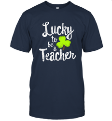 Teacher St. Patrick's Day Shirt, Lucky To Be A Teacher Men's T-Shirt