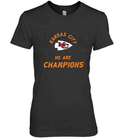 KC Kansas City Tribal Arrowhead we are Champions Women's Premium T-Shirt Women's Premium T-Shirt / Black / XS Women's Premium T-Shirt - HHHstores