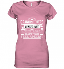 Grandmothers always have time to talk and make you feel special 01 Women's V-Neck T-Shirt Women's V-Neck T-Shirt - HHHstores