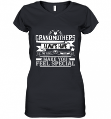 Grandmothers always have time to talk and make you feel special 01 Women's V-Neck T-Shirt Women's V-Neck T-Shirt - HHHstores