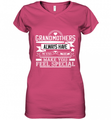 Grandmothers always have time to talk and make you feel special 01 Women's V-Neck T-Shirt Women's V-Neck T-Shirt - HHHstores