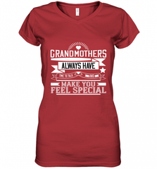 Grandmothers always have time to talk and make you feel special 01 Women's V-Neck T-Shirt Women's V-Neck T-Shirt - HHHstores