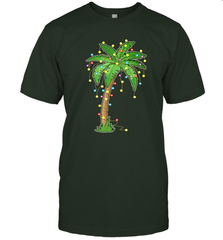 Christmas Lights Palm Tree Beach Funny Tropical Xmas Gift Men's T-Shirt Men's T-Shirt - HHHstores