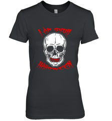 I am the skull halloween Women's Premium T-Shirt Women's Premium T-Shirt - HHHstores