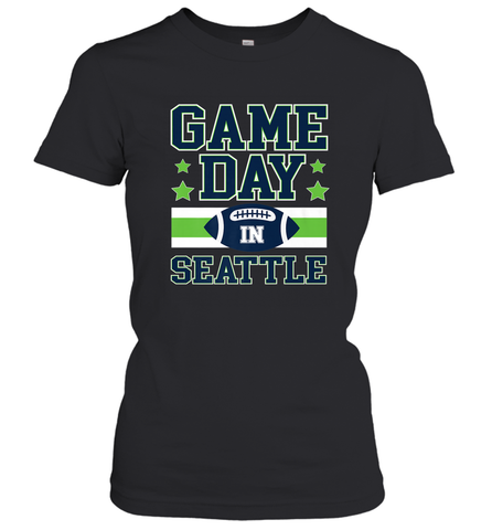 NFL Seattle Wa. Game Day Football Home Team Women's T-Shirt Women's T-Shirt / Black / S Women's T-Shirt - HHHstores