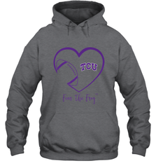 TCU Horned Frogs Football Inside Heart  Team Hooded Sweatshirt Hooded Sweatshirt - HHHstores