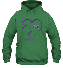 TCU Horned Frogs Football Inside Heart  Team Hooded Sweatshirt Hooded Sweatshirt - HHHstores