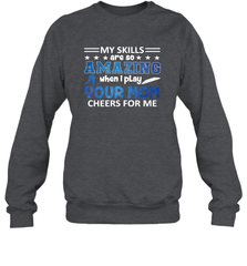 HOCKEY Yours Mom Cheers For Me Crewneck Sweatshirt Crewneck Sweatshirt - HHHstores