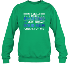 HOCKEY Yours Mom Cheers For Me Crewneck Sweatshirt Crewneck Sweatshirt - HHHstores