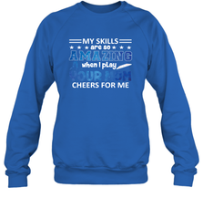 HOCKEY Yours Mom Cheers For Me Crewneck Sweatshirt Crewneck Sweatshirt - HHHstores