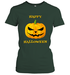 Happy Halloween Scary Pumpkin Tee Women's T-Shirt Women's T-Shirt - HHHstores