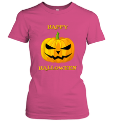 Happy Halloween Scary Pumpkin Tee Women's T-Shirt Women's T-Shirt - HHHstores