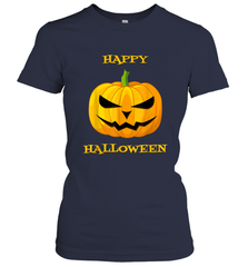 Happy Halloween Scary Pumpkin Tee Women's T-Shirt Women's T-Shirt - HHHstores