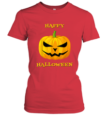 Happy Halloween Scary Pumpkin Tee Women's T-Shirt Women's T-Shirt - HHHstores