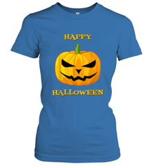 Happy Halloween Scary Pumpkin Tee Women's T-Shirt Women's T-Shirt - HHHstores