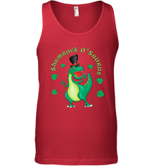 T Rex Dinosaur St. Patrick's Day Irish Funny Men's Tank Top Men's Tank Top - HHHstores