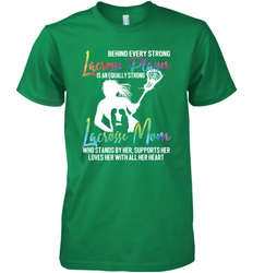 Lacrosse Strong Lacrosse Mom Men's Premium T-Shirt