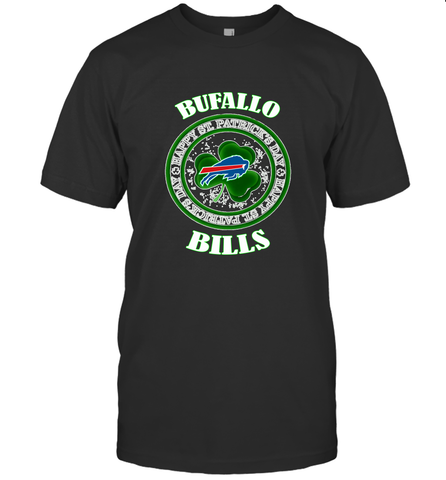 NFL Buufalo Bills Logo Happy St Patrick's Day Men's T-Shirt Men's T-Shirt / Black / S Men's T-Shirt - HHHstores