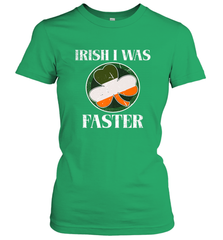 Irish I Was Faster Funny Running St Patricks Day Women's T-Shirt Women's T-Shirt - HHHstores