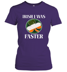 Irish I Was Faster Funny Running St Patricks Day Women's T-Shirt Women's T-Shirt - HHHstores