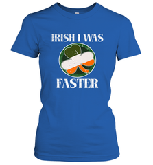 Irish I Was Faster Funny Running St Patricks Day Women's T-Shirt Women's T-Shirt - HHHstores