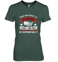 Those who expect to reap the blessings of freedom, must, like men, undergo the fatigue of supporting it 01 Women's Premium T-Shirt Women's Premium T-Shirt - HHHstores