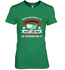 Those who expect to reap the blessings of freedom, must, like men, undergo the fatigue of supporting it 01 Women's Premium T-Shirt Women's Premium T-Shirt - HHHstores