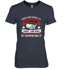 Those who expect to reap the blessings of freedom, must, like men, undergo the fatigue of supporting it 01 Women's Premium T-Shirt Women's Premium T-Shirt - HHHstores