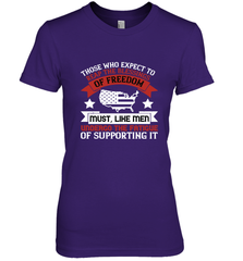 Those who expect to reap the blessings of freedom, must, like men, undergo the fatigue of supporting it 01 Women's Premium T-Shirt Women's Premium T-Shirt - HHHstores