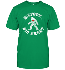 Bigfoot Heart Valentine's Day Lover Art Graphics Great Gift Men's T-Shirt Men's T-Shirt - HHHstores