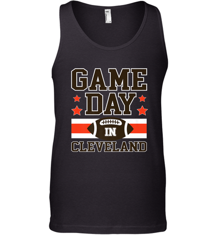NFL Cleveland Game Day Football Home Team Colors Men's Tank Top Men's Tank Top / Black / XS Men's Tank Top - HHHstores