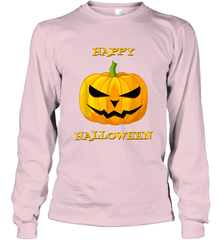 Happy Halloween Scary Pumpkin Tee Long Sleeve T-Shirt Long Sleeve T-Shirt - HHHstores