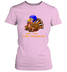 Cool Happy Thanksgiving Football Shirt Gobble Player Turkey Women's T-Shirt Women's T-Shirt - HHHstores