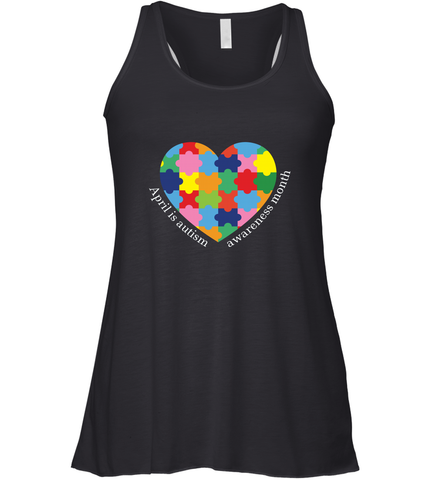 April is autism awareness month T shirt Women's Racerback Tank Women's Racerback Tank / Black / XS Women's Racerback Tank - HHHstores