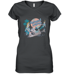 Disney Peter Pan Distressed Mermaid Lagoon Women's V-Neck T-Shirt