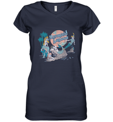 Disney Peter Pan Distressed Mermaid Lagoon Women's V-Neck T-Shirt