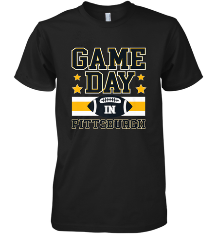 NFL Pittsburgh PA. Game Day Football Home Team Men's Premium T-Shirt Men's Premium T-Shirt / Black / XS Men's Premium T-Shirt - HHHstores