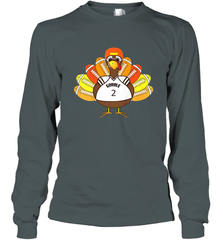 Cool Thanksgiving Football Shirt _ Gobble Player Turkey Gift Long Sleeve T-Shirt Long Sleeve T-Shirt - HHHstores