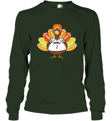Cool Thanksgiving Football Shirt _ Gobble Player Turkey Gift Long Sleeve T-Shirt Long Sleeve T-Shirt - HHHstores