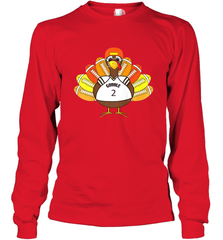 Cool Thanksgiving Football Shirt _ Gobble Player Turkey Gift Long Sleeve T-Shirt Long Sleeve T-Shirt - HHHstores